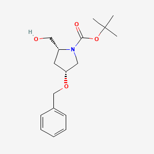 tert-Butyl (2R,4R)-4-(benzyloxy)-2-(hydroxymethyl)pyrrolidine-1-carboxylate