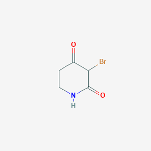 molecular formula C5H6BrNO2 B8421895 3-Bromopiperidine-2,4-dione 