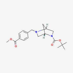 (1S,4S)-tert-butyl 5-(4-(methoxycarbonyl)benzyl)-2,5-diazabicyclo[2.2.1]heptane-2-carboxylate