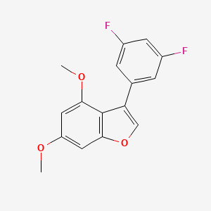molecular formula C16H12F2O3 B8421949 3-(3,5-Difluorophenyl)-4,6-dimethoxy-1-benzofuran 