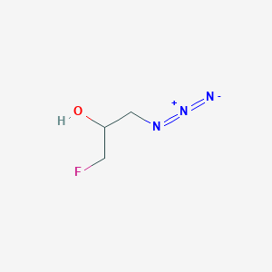 molecular formula C3H6FN3O B8421967 1-Azido-3-fluoropropan-2-ol 