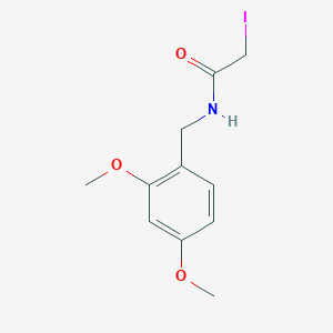 molecular formula C11H14INO3 B8421982 N-(2,4-Dimethoxy-benzyl)-2-iodo-acetamide 