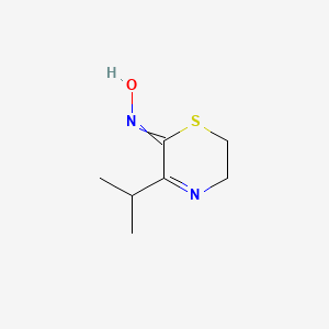 molecular formula C7H12N2OS B8421993 2-Oxo-5,6-dihydro-3-isopropyl-2H-1,4-thiazine oxime 