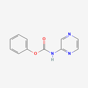 molecular formula C11H9N3O2 B8422008 Phenyl pyrazin-2-ylcarbamate 