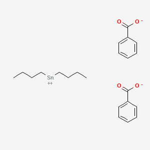 molecular formula C22H28O4Sn B8422016 Dibutyltin benzoate 