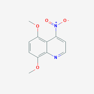 molecular formula C11H10N2O4 B8422038 5,8-Dimethoxy-4-nitro-quinoline 