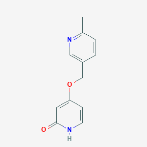 molecular formula C12H12N2O2 B8422062 4-((6-Methylpyridin-3-yl)methoxy)pyridin-2(1H)-one 