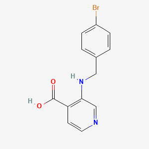 molecular formula C13H11BrN2O2 B8422086 3-[(4-Bromobenzyl)amino]pyridine-4-carboxylic acid 