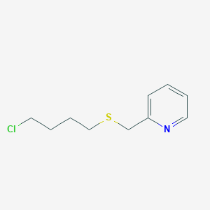 molecular formula C10H14ClNS B8422102 Pyrid-2-ylmethyl 4-chlorobutyl sulphide 