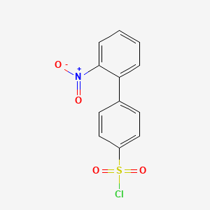 molecular formula C12H8ClNO4S B8422114 2'-Nitro-4-biphenylyl-sulphonic acid chloride CAS No. 152135-19-8