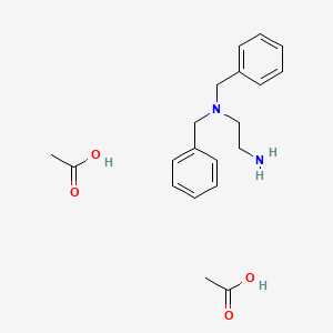 molecular formula C20H28N2O4 B8422130 N,N-dibenzylethylene diamine diacetate 