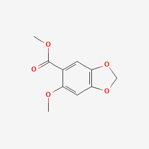 molecular formula C10H10O5 B8422151 Methyl 6-methoxy-1,3-benzodioxole-5-carboxylate 