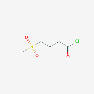 molecular formula C5H9ClO3S B8422178 4-Methanesulfonyl-butyryl chloride 