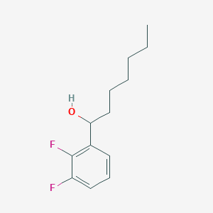 molecular formula C13H18F2O B8422182 1-(2,3-Difluorophenyl)heptan-1-ol 