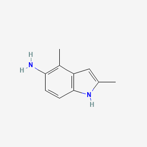 molecular formula C10H12N2 B8422207 5-Amino-2,4-dimethylindole 