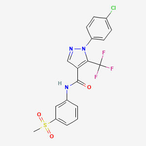 1-(4-chlorophenyl)-N-(3-methanesulfonylphenyl)-5-(trifluoromethyl)-1H-pyrazole-4-carboxamide