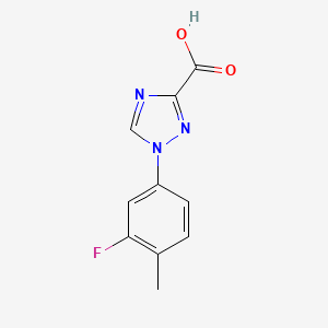 1-(3-Fluoro-4-methyl-phenyl)-1H-[1,2,4]-triazole-3-carboxylic acid