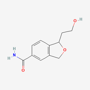1-(2-Hydroxyethyl)-1,3-dihydro-2-benzofuran-5-carboxamide