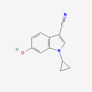 1-cyclopropyl-6-hydroxy-1H-indole-3-carbonitrile