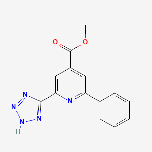 methyl 2-phenyl-6-(2H-tetrazol-5-yl)isonicotinate