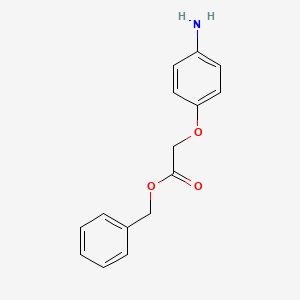 molecular formula C15H15NO3 B8422543 Benzyl 2-(4-aminophenoxy)acetate 