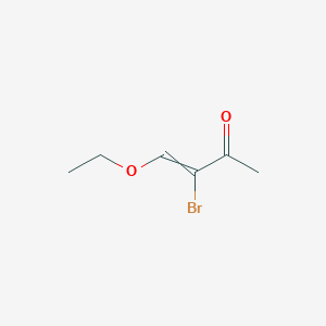 molecular formula C6H9BrO2 B8422619 3-Bromo-4-ethoxybut-3-EN-2-one CAS No. 82982-59-0