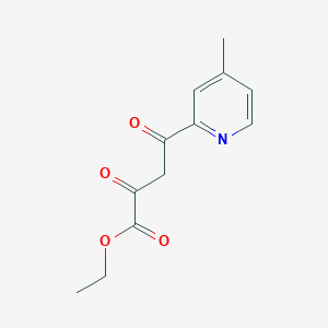 molecular formula C12H13NO4 B8422631 Ethyl 4-(4-methyl-2-pyridyl)-2,4-dioxobutanoate 