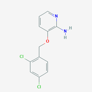 molecular formula C12H10Cl2N2O B8422642 2-Amino-3-(2,4-dichlorobenzyloxy)pyridine 