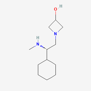 molecular formula C12H24N2O B8422745 (S)-1-(2-cyclohexyl-2-(methylamino)ethyl)azetidin-3-ol 