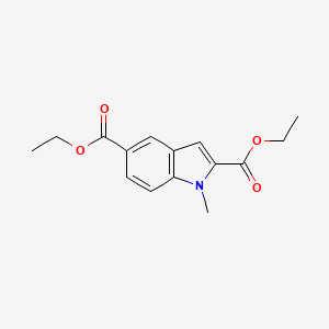molecular formula C15H17NO4 B8422749 1-Methyl-indole-2,5-dicarboxylic acid diethyl ester 