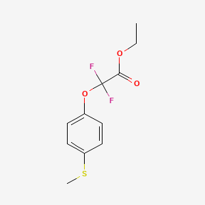 2,2-Difluoro-2-(4-methylsulfanylphenoxy)acetic acid ethyl ester