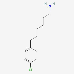molecular formula C12H18ClN B8422828 6-(p-Chlorophenyl)hexylamine 