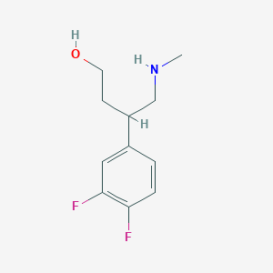 molecular formula C11H15F2NO B8422838 3-(3,4-Difluorophenyl)-n-methyl-4-amino-1-butanol 