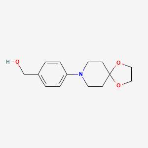 molecular formula C14H19NO3 B8422842 [4-(1,4-Dioxa-8-aza-spiro[4.5]dec-8-yl)-phenyl]-methanol 