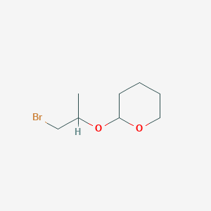 molecular formula C8H15BrO2 B8423039 1-Bromo-2-(tetrahydropyran-2-yl)oxypropane 