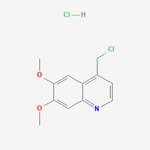 molecular formula C12H13Cl2NO2 B8423047 4-(Chloromethyl)-6,7-dimethoxyquinoline hydrochloride 
