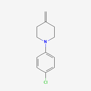 molecular formula C12H14ClN B8423088 1-(4-Chlorophenyl)-4-methylenepiperidine 