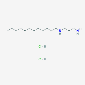molecular formula C15H36Cl2N2 B8423111 3-Dodecylaminopropylamine dihydrochloride 