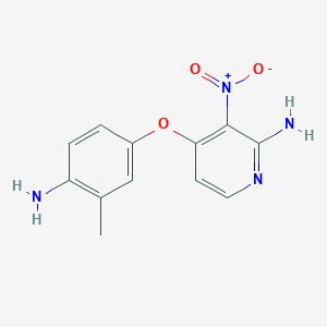 molecular formula C12H12N4O3 B8423112 4-(4-Amino-3-methylphenoxy)-3-nitropyridin-2-amine 