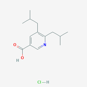 molecular formula C14H22ClNO2 B8423124 5,6-Diisobutyl-nicotinic acid hydrochloride 