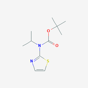 molecular formula C11H18N2O2S B8423179 Tert-butyl isopropyl(thiazol-2-yl)carbamate 