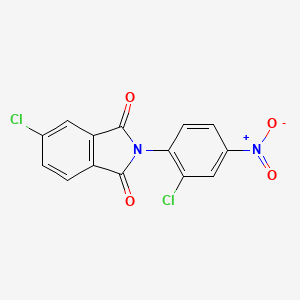 molecular formula C14H6Cl2N2O4 B8423230 N-(4-nitro-2-chlorophenyl)-4-chlorophthalimide 