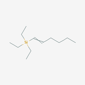 molecular formula C12H26Si B8423266 Silane, triethyl(1Z)-1-hexenyl- CAS No. 62621-38-9