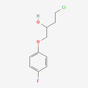 molecular formula C10H12ClFO2 B8423493 4-Chloro-(4-fluorophenoxy)-2-butanol 