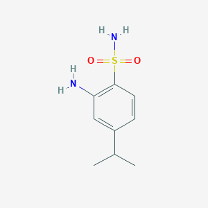 molecular formula C9H14N2O2S B8423511 2-Amino-4-isopropylbenzenesulfonamide 