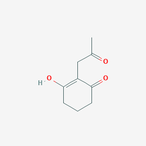 molecular formula C9H12O3 B8423559 2-(2-Oxopropyl)-3-hydroxy-2-cyclohexen-1-one 