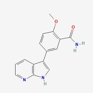 2-Methoxy-5-(1H-pyrrolo[2,3-b]pyridin-3-yl)-benzamide