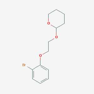 molecular formula C13H17BrO3 B8423570 2-[2-(2-Bromo-phenoxy)-ethoxy]-tetrahydropyran 