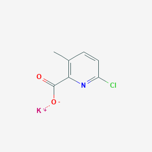 molecular formula C7H5ClKNO2 B8423648 Potassium 6-chloro-3-methyl-pyridine-2-carboxylate 