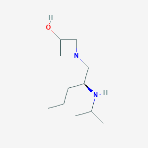 molecular formula C11H24N2O B8423760 (S)-1-(2-(isopropylamino)pentyl)azetidin-3-ol 
